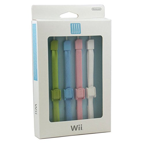 Nintendo WiiU 5 Strap Color Pack Set and (2) White Motion Plus Controllers (Bulk Packaging) Bundle