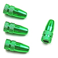 JZK Set of 10 Multicolor Aluminum Alloy Presta Valve Caps - Ideal for
