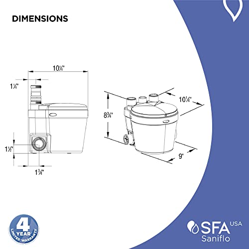 SANIFLO Saniswift Drain Pump - Residential - Thumbnail 6