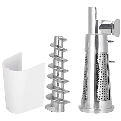 Meat Grinder Attachment For Kitchen Mixers, Tomato Juicer Strainer Screw Shaft Filter Sleeve Baffle Accessories Durable Metal Food Grinder Accessories Suitable For 5# Grinder (A) #TOP16