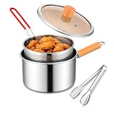 304 Edelstahl Fritteusentopf Multifunktional zum Dämpfen und Kochen (Style-B)