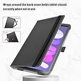 LiuShan Rotating Case for DOOGEE T20 Mini,360 Degree Rotation Stand PU With Cute Pattern Cover for DOOGEE T20 Mini/DOOGEE T20 Mini Pro/iPlay 50 mini Pro NFE Tablet 8.4 inch,Black - Image 3