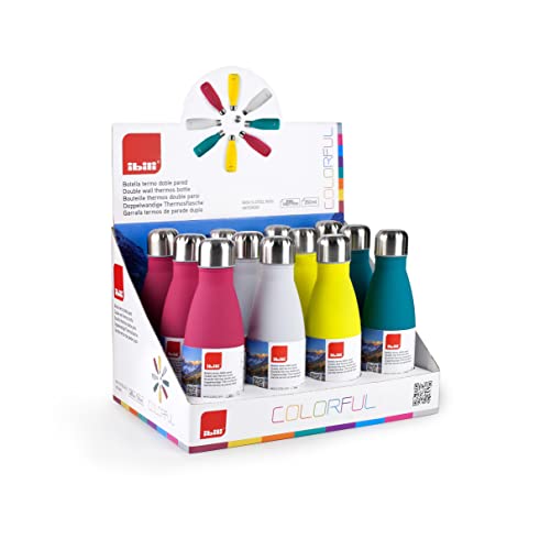 IBILI 758403 Botella termo doble pared colorful 350