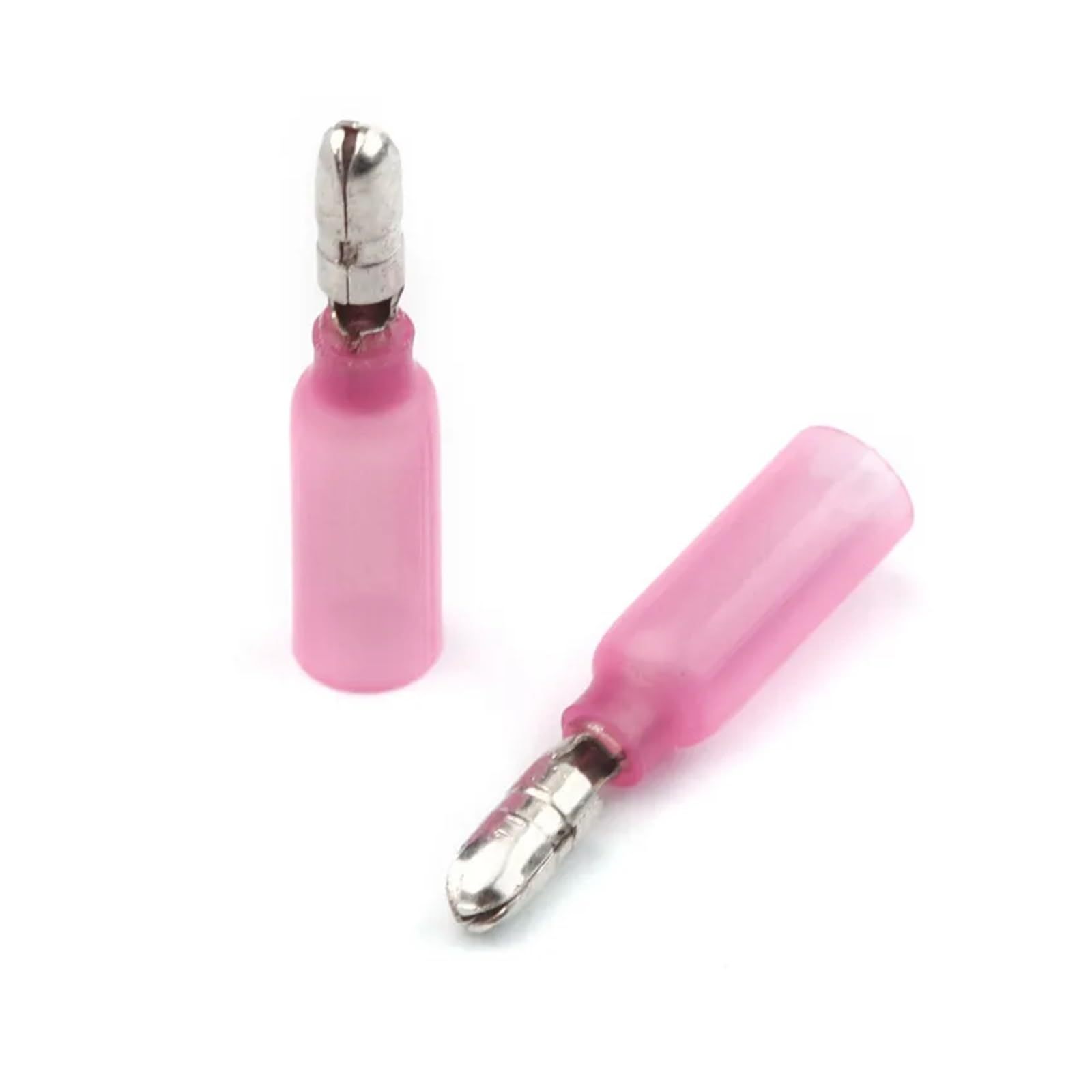 50PCS 22-18AWG Heat Shrink Red Male Terminals Electrical Butt Connectors Crimp Wire Splice Terminals for 0.5-1.5mm2