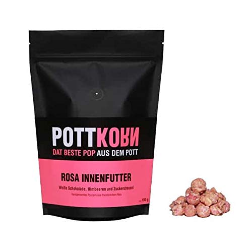 Pottkorn - Dat Beste Pop aus dem Pott - Rosa Innenfutter mit weißer Schokolade, Himbeeren und Zuckerstreuseln 80 g Cover