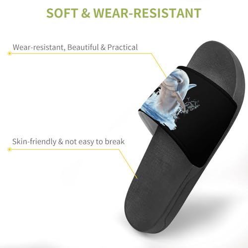 Cute Dolphin House Sandals Non-Slip Bathroom Slippers Beach Summer Shoes for Men Women3