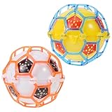 ORFOFE 2Piezas Fútbol Luminoso Eléctrico de Juguete Interactivo Interiores y Exteriores con Luces Intermitentes