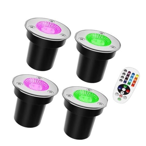 Focos Suelo Led Exterior RGB de 3W y 220V para iluminar jardines y caminos en terrazas