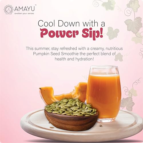 Image of AMAYU Healthy Seeds Combo Pack | Nutrient-Rich Superfoods for Daily Wellness | High in Fiber, Protein & Omega-3 | Premium Natural Seeds for Everyday Nutrition | 200g Each (Pumpkin & Flax seeds)