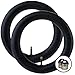 2 x Bob Revolution Se Duallie Stroller/Pushchair - Rear Inner Tubes 16" - Straight/Auto Valve with Metal Valve Caps