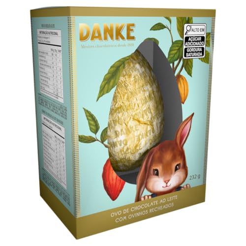 Ovo de Páscoa de Chocolate ao Leite com Ovinhos Recheados