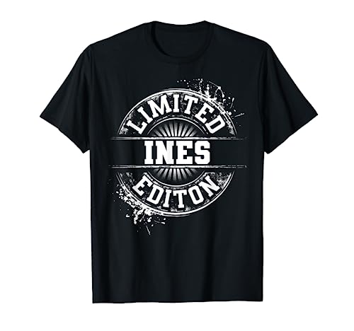 Idea de regalo con nombre personalizado de edición limitada de INES Camiseta