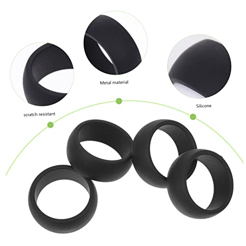Anillos deportivos de silicona flexibles para hombre POPETPOP 4 unidades miniatura 7
