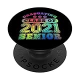 Remise des diplômes de la promotion 2021 Rainbow Senior PopSockets PopGrip - Support et Grip pour Smartphone/Tablette avec un Top Interchangeable