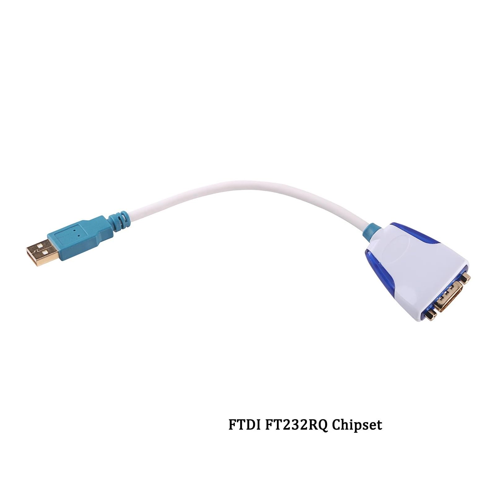 Convertisseur USB vers série Câble de Programmation Adaptateur convertisseur série FTDI FT232RQ USB vers DB9 mâle RS232 de qualité Industrielle(15CM)