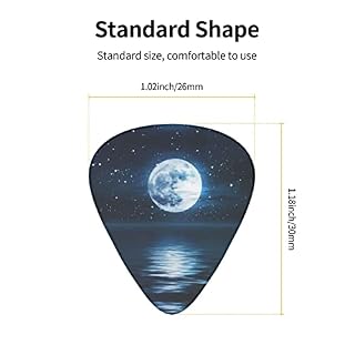 Ensemble de 12 médiators de guitare Night Sky pour guitare acoustique, guitare électrique, contrebasse, ukulélé - Les Beatles, Paul McCartney, John Lennon, RIngo Starr, George Harrison Ensemble de 12 médiators de guitare Night Sky pour guitare acoustique, guitare électrique, contrebasse, ukulélé – Image 4