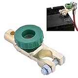Interruptor bateria: fácil de instalar y simple de usar. Para encender la alimentación, simplemente presione el botón verde y afloje ligeramente el botón verde para desconectar toda la alimentación.