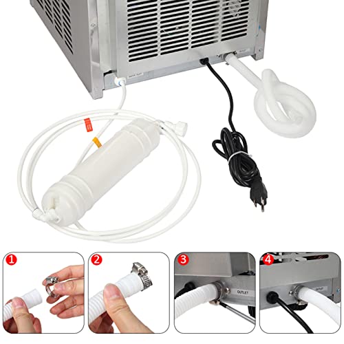 Máquina de Hielo Comercial Acero Inoxidable 110 lbs 24h miniatura 7