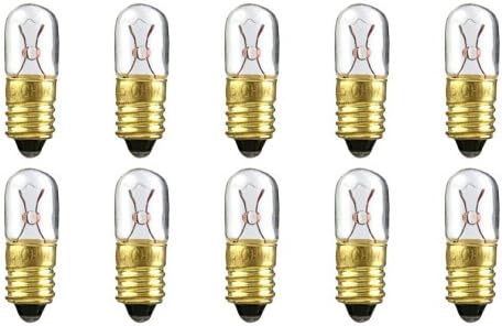CEC Industries #1821 Bulbs, 28 V, 4.76 W, E10 Base, T-3.25 shape (Box of 10)