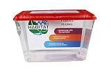 Penn-Plax Small World Habitat – Portable Clear and Transparent Plastic Tank – Excellent for Small Critters and Creatures – Easy to Clean & Handle – 4 Gallon