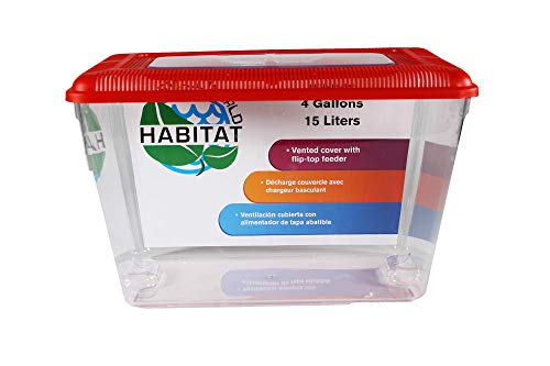 Penn-Plax Small World Habitat – Portable Clear and Transparent Plastic Tank – Excellent for Small Critters and Creatures – Easy to Clean & Handle – 4 Gallon by Penn-Plax - Used condition - US$25.06
