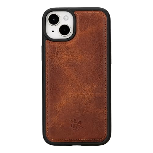 Coque iPhone 15 Plus en cuir véritable de qualité premium et luxe - 5
