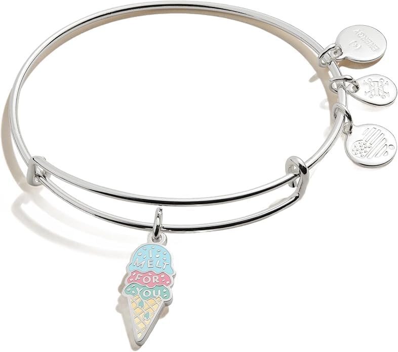 Alex and Ani I Melt For You Bracelet Silver One Size - Image 4