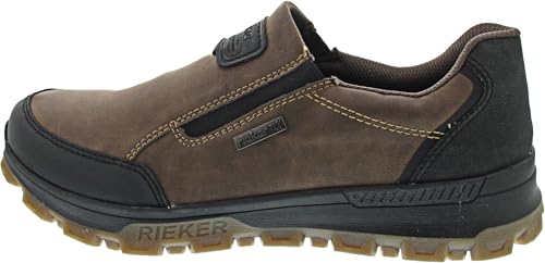 Mocasines cómodos para hombre Rieker 35550, zapatos de piel con amortiguación
