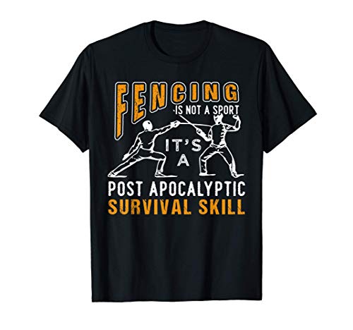 Funny Fencing T-Shirt Gift Sport Men Women Fence Maglietta