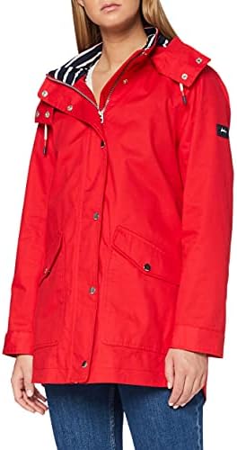 Joules Women's Coast Rain Jacket, Red 