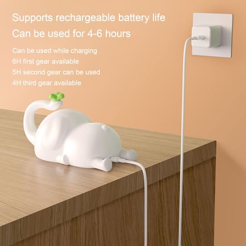 Lámpara de Noche de Elefante para Niños con Batería Recargable miniatura 6