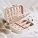 Produktbild Loveinwinter Schmucketui, Reise, Aufbewahrungsbox für Ringe, Schmuckkästchen, für Mädchen, Ohrringe, Schmuck, Aufbewahrungsbox, multifunktionale Ringe weiß