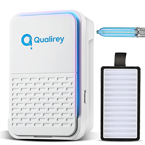 Qualirey Plug In Air Ionizer Purifier For Home With Air Filter And Uv Light, 3 In 1 Portable Negative Ion Generator, Electric Air Freshener For Small Room, Helps With Dust, Odors (1 Pcs) #TOP19