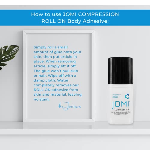 Jomi Compression JROA2.0 Premium Roll On Body Glue For Skin 1 Pack Of Liquid Fashion Tape, Butt Glue For Dancers, 2Oz Body Glue For Clothes & Fashion, Sweat Resistant Skin Adhesive thumb #2