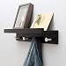 Produktbild DUKEMG Hook up Veranda Kleiderhaken Racks Wandbehänge kreative Kleiderhaken Wand Kleiderhaken Rack Kleiderbügel Wand Kleiderhaken Mix and Match Kombinationen   4hook Black