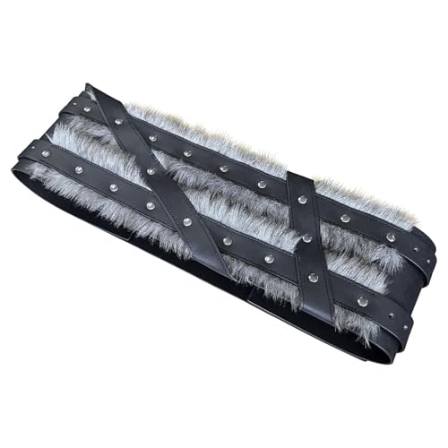 kowaku Cinto largo medieval adulto para larp fantasia de halloween design retrô couro sintético, Pre