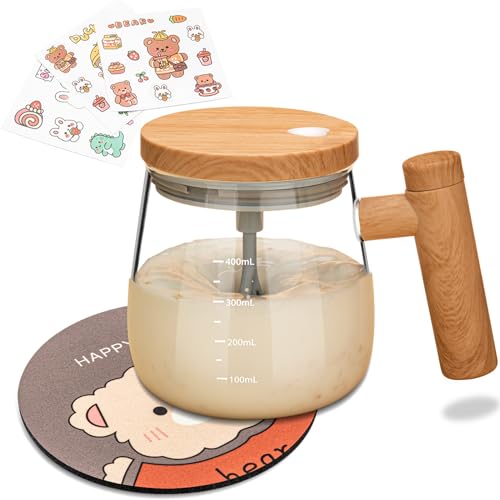 Taza eléctrica auto-mezcladora 400ml con tapa miniatura 1