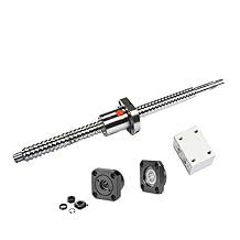 FBT SFU1204 RM1204 DIY CNC Part Kits = 1Pcs SFU1204 650mm Anti backlsh Ballscrew - C7 with ballnut + 1Set FK10/FF10 End Support + 1204 Nut housing + end Machining for FK10/FF10