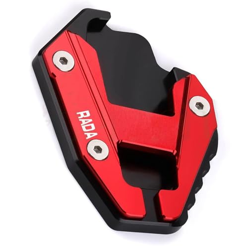 Plaque support béquille latérale Ducati Multistrada 950 élargisseur antidérapant Rosso