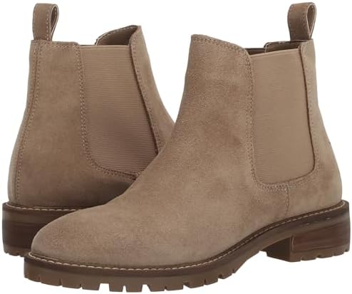 Steve Madden Women's Leopold Chelsea Boot, Oatmeal Suede, 8 Wide | Image 6