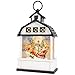 Christmas Lantern Snow Globe Barn Water Glittering Lantern with 6H Timer Function Christmas Snow Globes 3 AA Battery Operated for Holiday Xmas Festival Decorations Gifts (Barn)