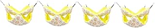 NOLITOY 4 Pçs Pet Hammock Furão Brinquedos Pequeno Gato Rede Hamster Cama Cobaia Rede Mamãe Surpresa Cobaias Hamster Brinquedos Furão Gaiola Cobaia Gaiola Esquilo Veludo Chinchila