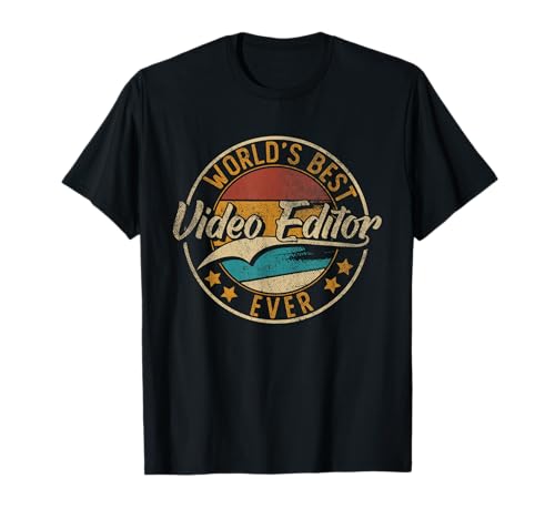 Worlds Best Video Editor | Video Editing T-Shirt