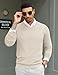 COOFANDY Men Fashion Fit Knitted Sweater Lightweight Long Sleeve Fall Pullover