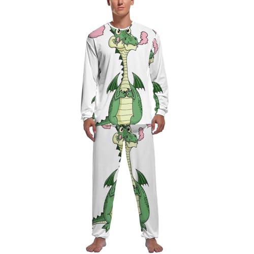 Pyjama homme dragon en colère ensemble idéal pour vos soirées cocooning