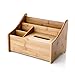 Produktbild AFQHJ Tissue-Box Bambus Desktop-Fernbedienung Aufbewahrungsbox Couchtisch Wohnzimmer Mehrzweck-Tissue Box Office Stationery Rack Tissue Box Cover Gesicht