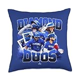 Vladimir Guerrero Jr. & Bo Bichette | Toronto | MLBDDUO4010 Throw Pillow