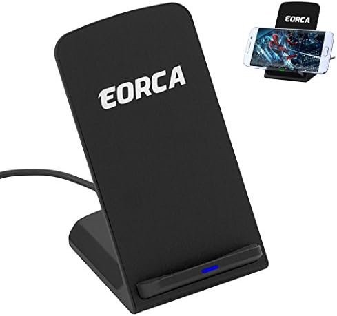 Wireless Charging Stand , Eorca Q700 for Samsung Galaxy Note5 S6 Edge Plus S6 S6 Edge Lg G4 G3 G2 Google Nexus4 5 7(ac Adapter Not Included)-black