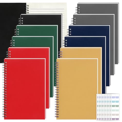 Carnets à spirales lignés 120 pages couverture kraft résistante