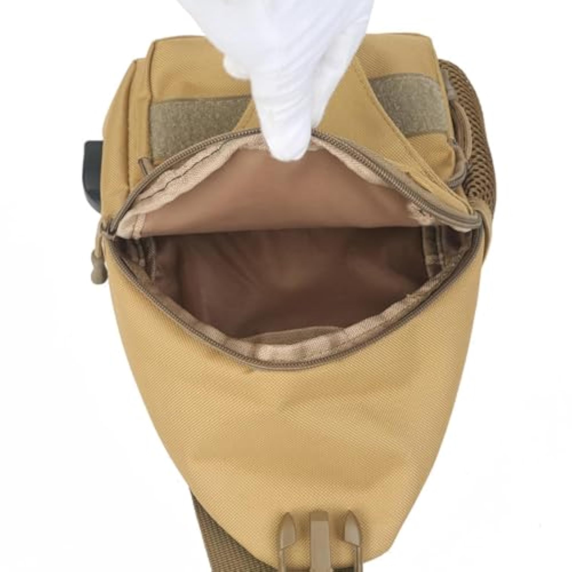 Men's Large Capacity Utility Sling Bag, Khaki